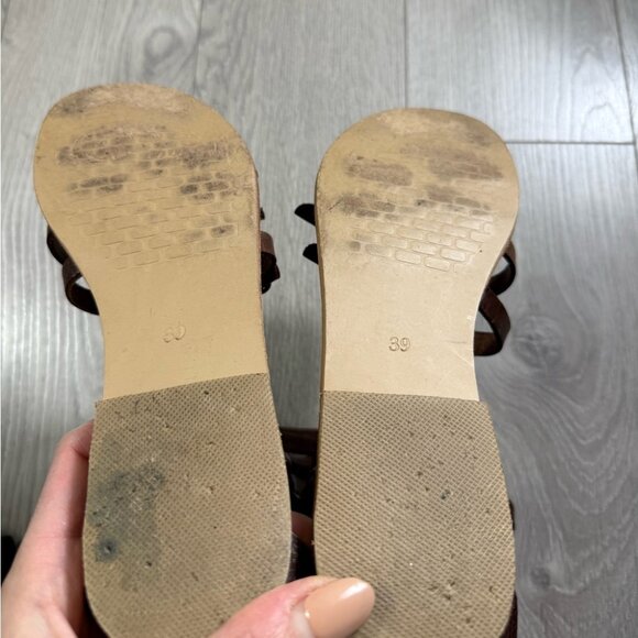 Sandalo Brown Hand Made Greek Gladiator Buckle Sandals - Picture 5 of 9